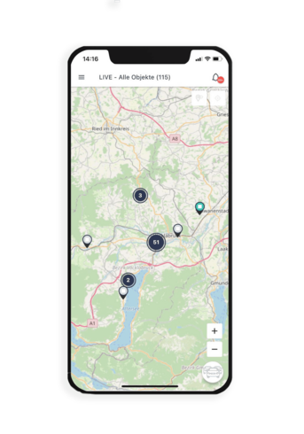Live GPS-Daten Ihrer Fahrzeuge und Maschinen per COCKPIT App