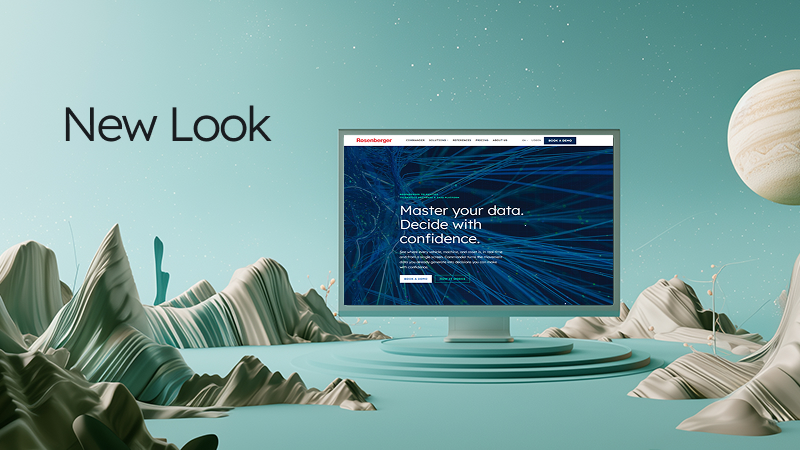 Screen with new website design